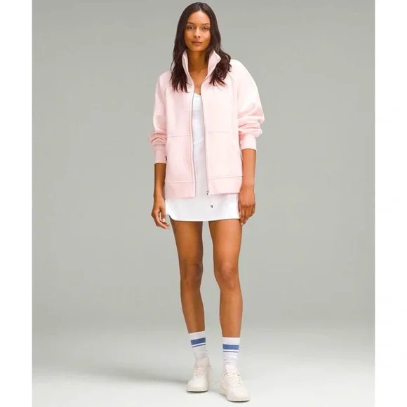 Lululemon Scuba Oversized Funnel Neck Full Zip Jacket Strawberry Milkshake NWT - Picture 3 of 14